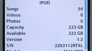 iPod 240 GB Upgrade Official Price and Warranty